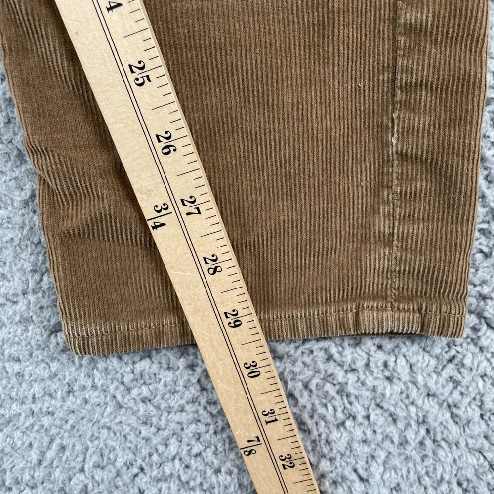 J.Crew Corduroy Pants Mens 32x30 Brown 484 Slim Fit Stretch Cotton Casual